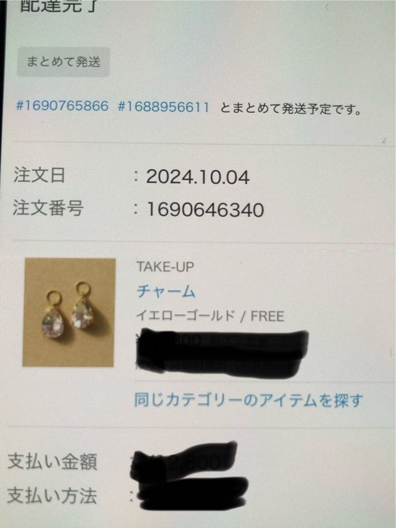 テイクアップ10kアメトリンチャーム