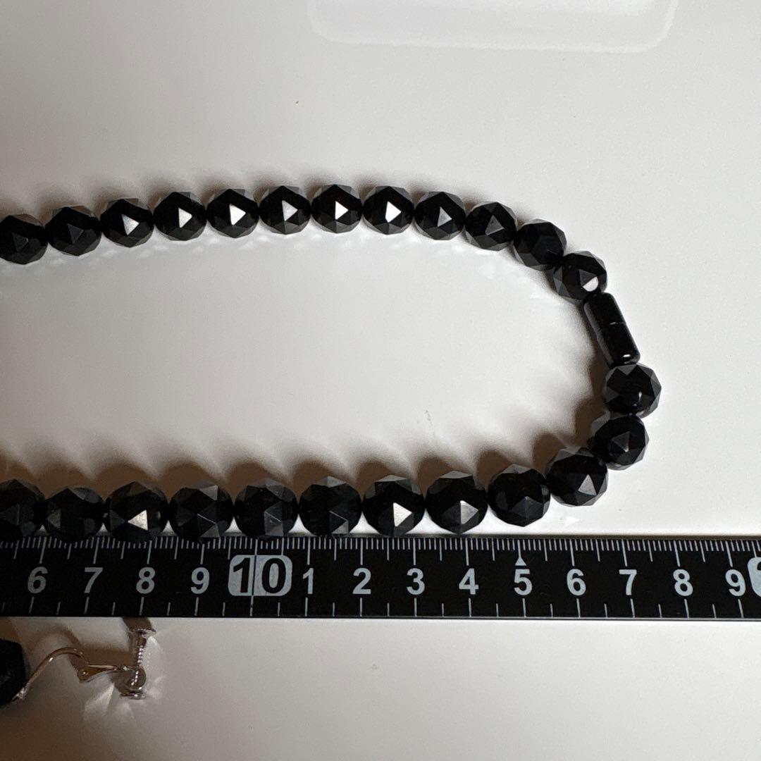 ジェット　ネックレスイヤリングセット