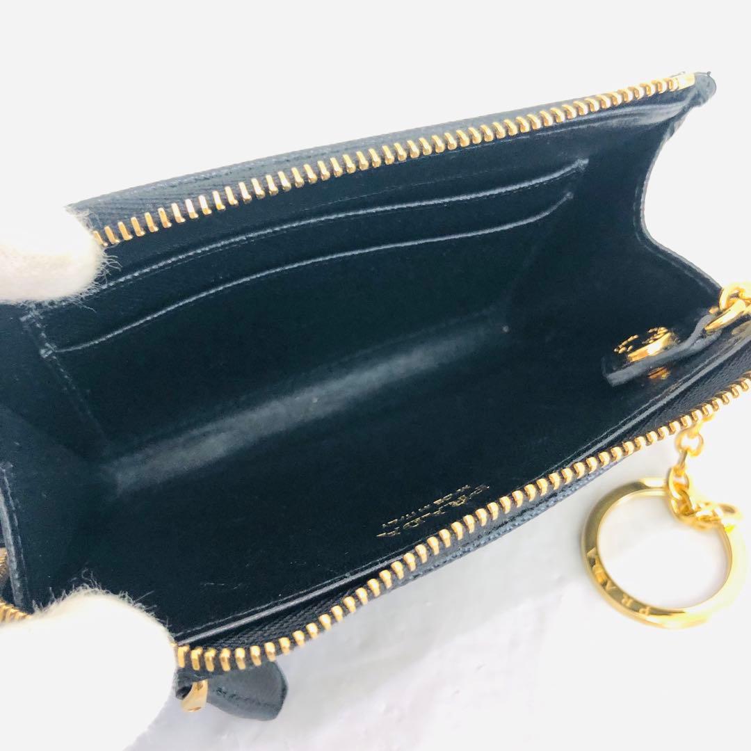 未使用に近い 極美品 PRADA プラダ サフィアーノ レザー ケース 黒
