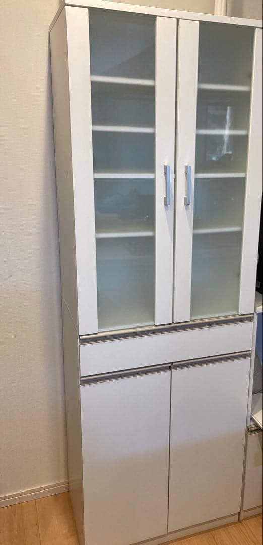 ※うさまる※ニトリ　食器棚 SK1860 WH