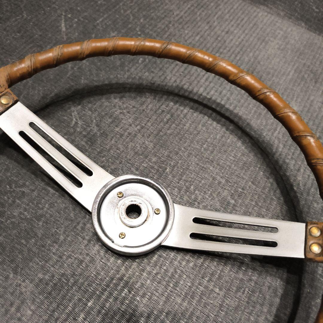 スバル360ヤングＳＳ　皮巻きハンドル