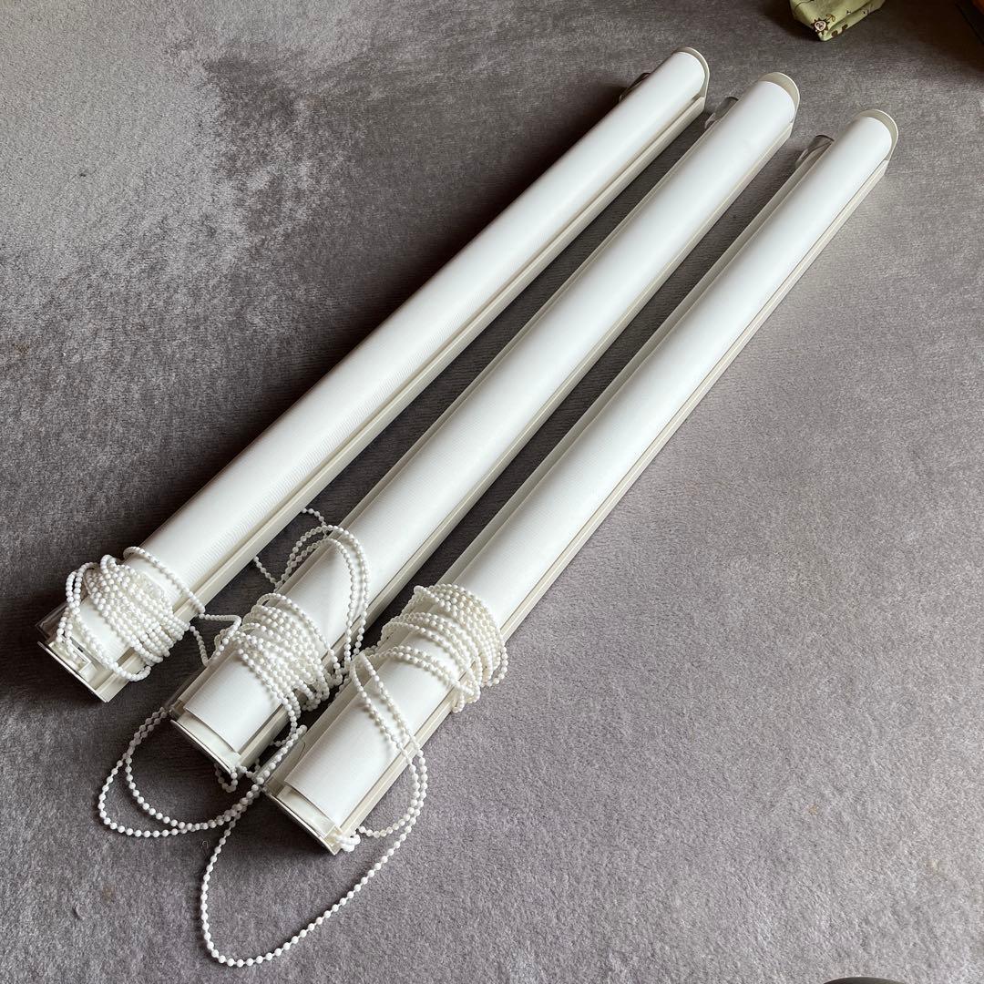 ニトリ　調光ロールスクリーン(コンビ3WH 80x220)