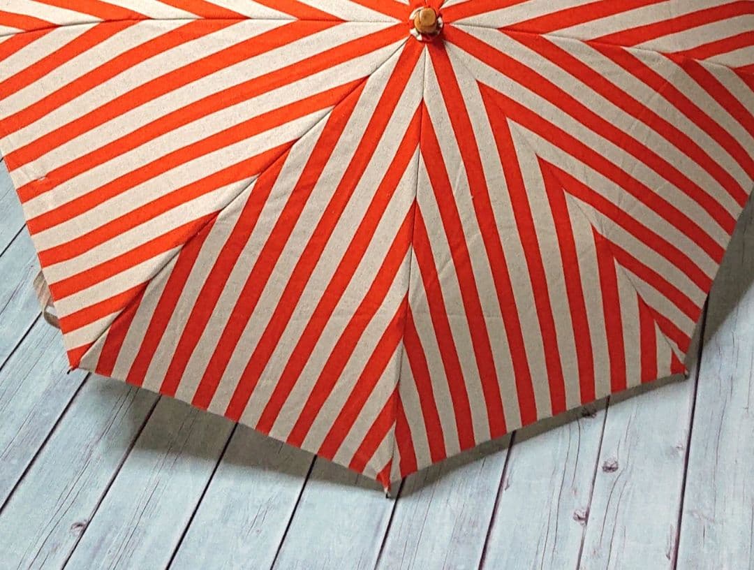 ☆ 折りたたみ日傘！ 綿麻キャンバス 晴雨兼用！可愛いです！