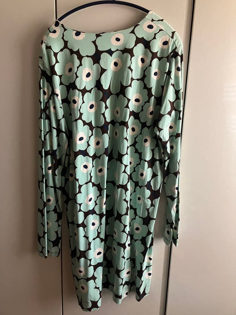 marimekko フラワープリント 長袖チュニック XL