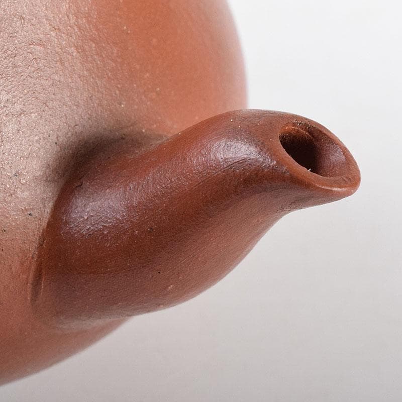 中国　孟臣製　清泉石上流　紫砂　朱泥　急須　茶壷　C　R7871