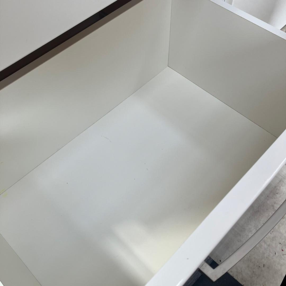 【福岡市　市内近郊限定】ニトリ 食器棚 ホワイト ガラス扉 配送設置無料♬