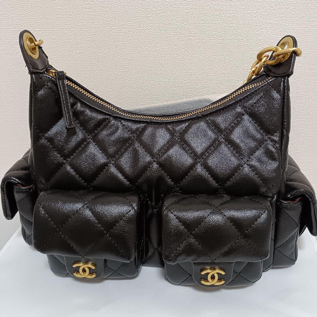 CHANEL ブラック ショルダーバッグ