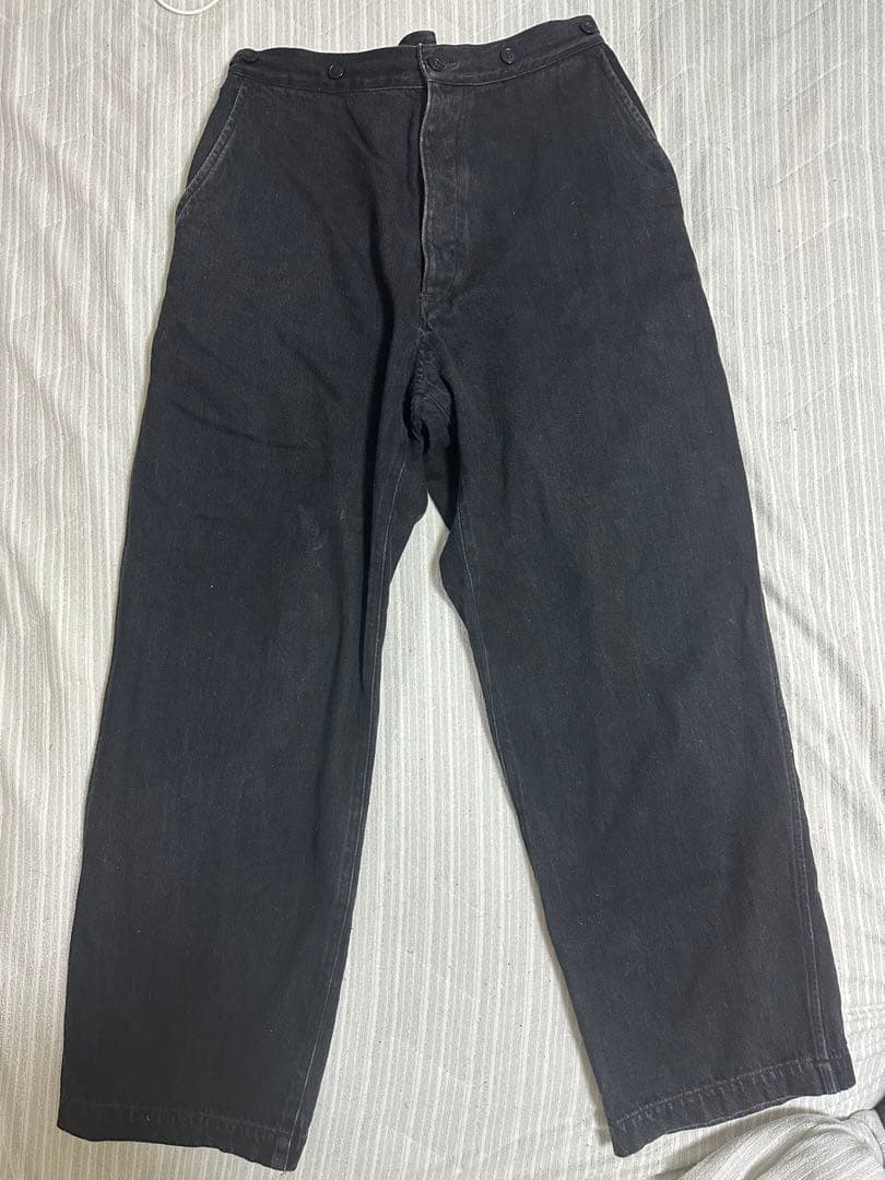 ヒロ　comoli デニムオーバーパンツ