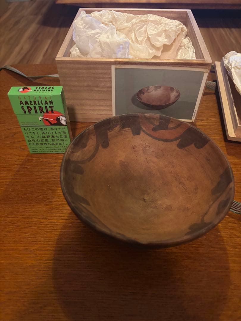 ［asika］手描き陶器椀 木箱付き