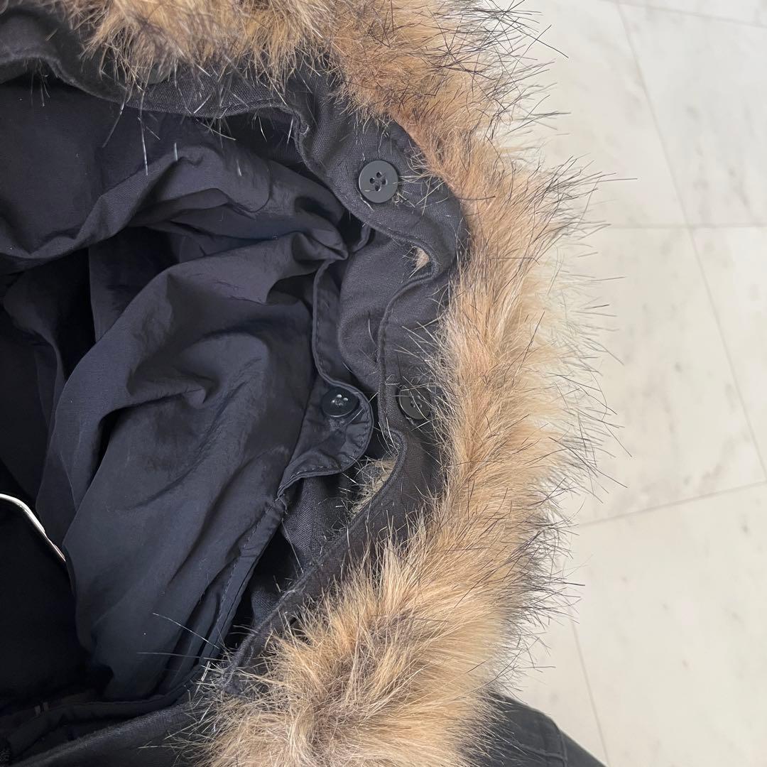 フレッドペリー 5way ライナー付 モッズコート ファー ネイビー UK10