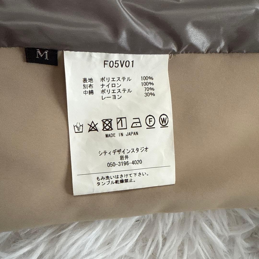 foof パディングベスト　キルティングベスト　ベージュ　M