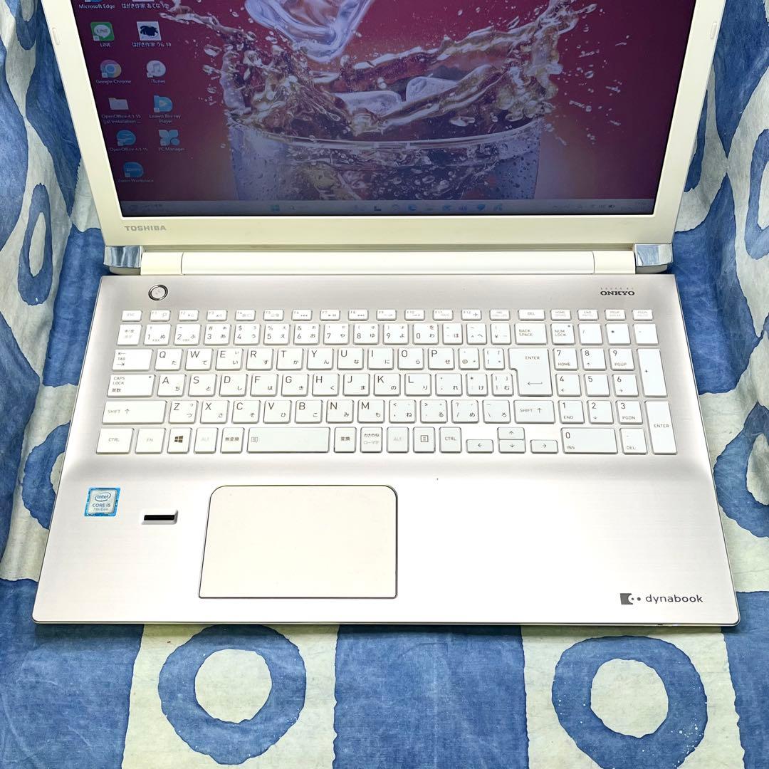 爆速SSD480G☆i5☆綺麗ゴールド♪ブルーレイ&カメラ！第７世代！Win11