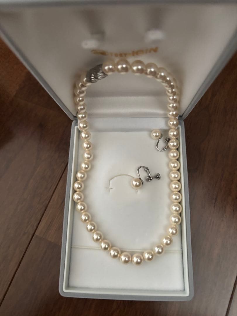 超美品パールネックレス イヤリングアコヤ真珠