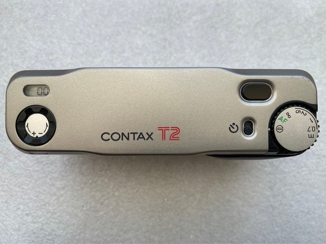 【AF・MF問題なし】CONTAX T2 チタンシルバー
