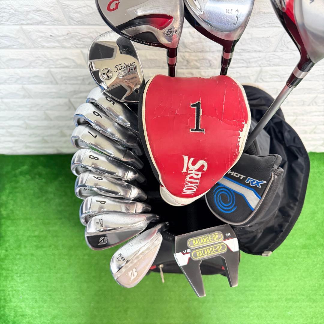 ゴルフセット　豪華　SRIXON ZR ラウンド仕様　メンズ　打感良好　すぐ使用