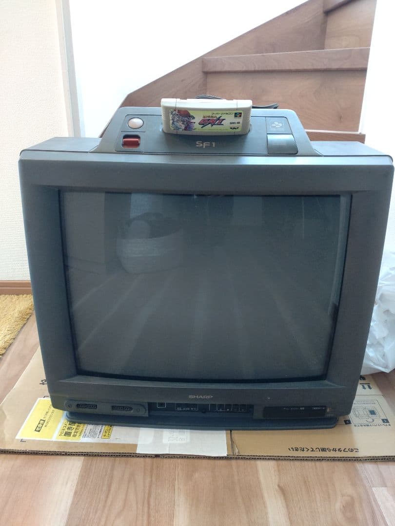 SHARPスーパーファミコン内蔵テレビ 21G-SF1【ジャンク品】