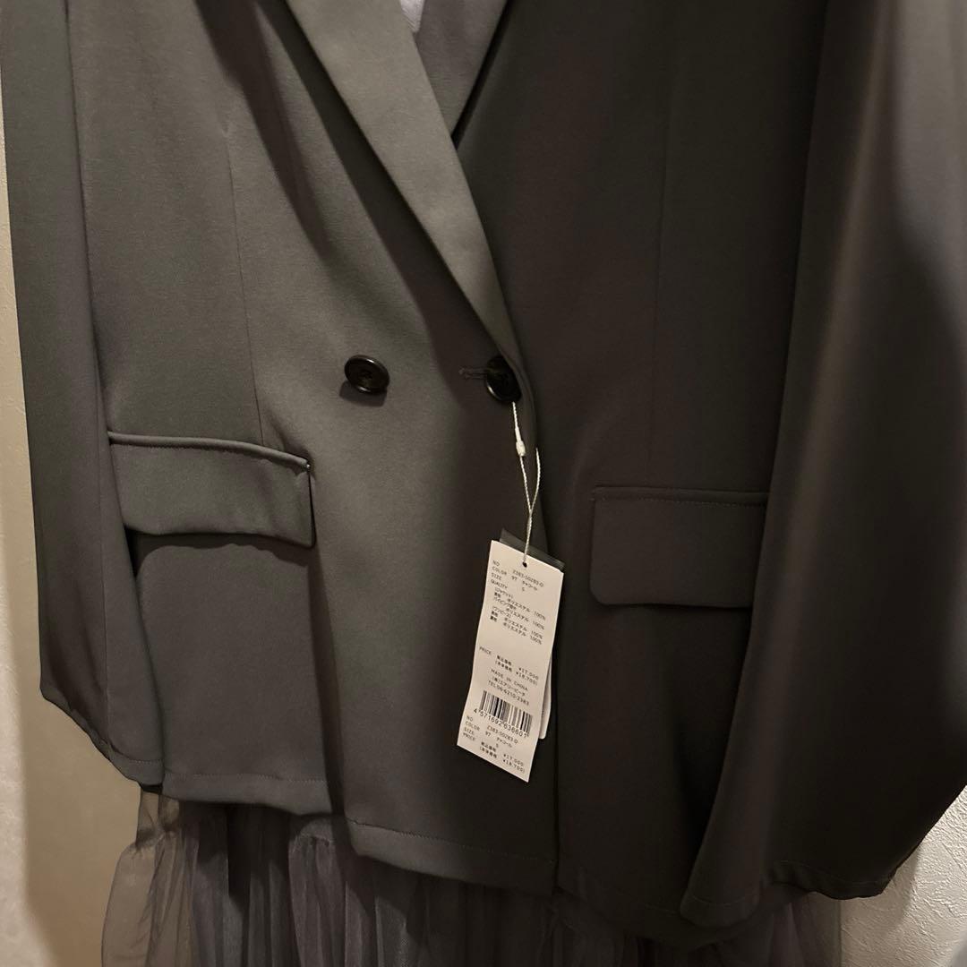 【andresd】volume tulle jacket set dress