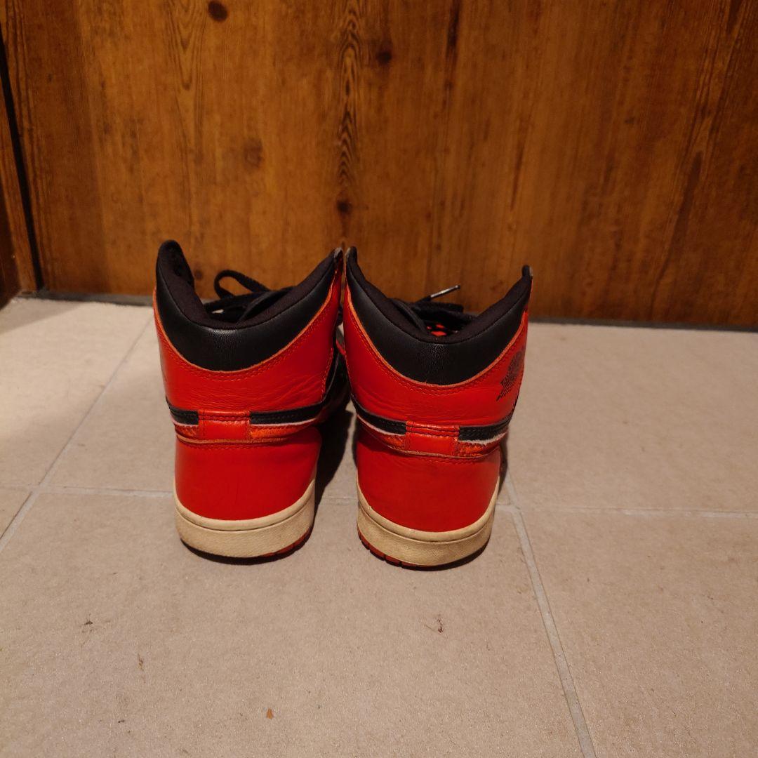 N*i様 激レアNike Air Jordan 1レトロ ブラック/レッド BR