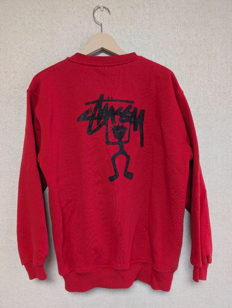 Stussy レッド トレーナー Lサイズ