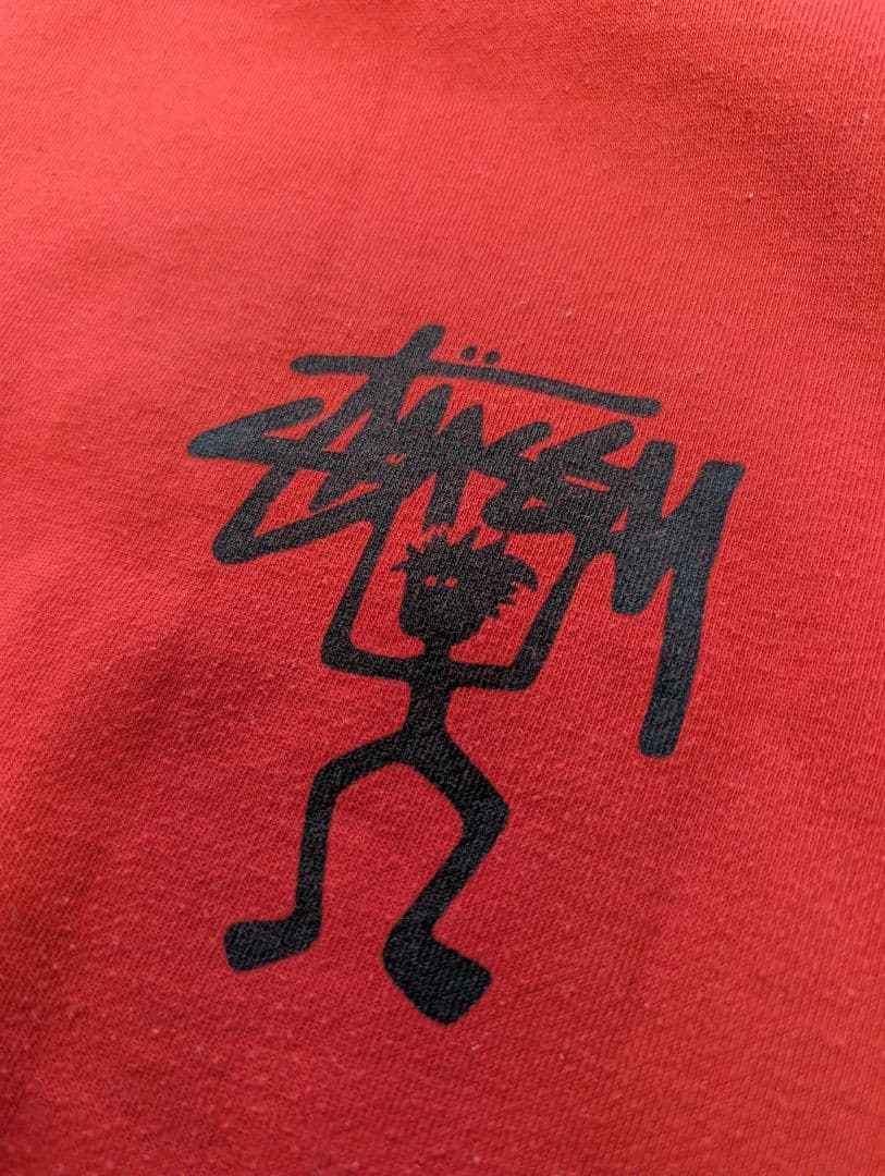 Stussy レッド トレーナー Lサイズ