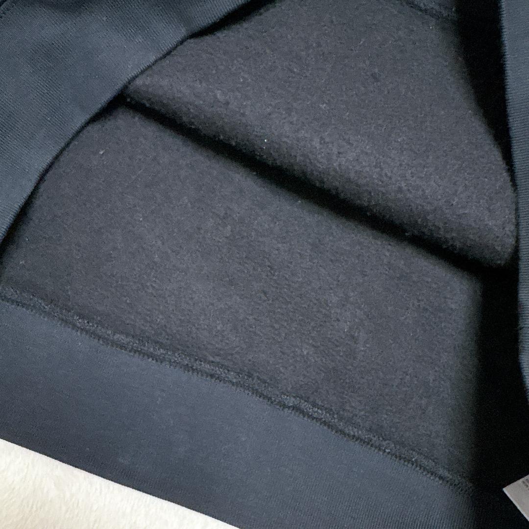 【美品】マリメッコ ウニッコ フード付きパーカー 裏起毛 黒 オーバーサイズ