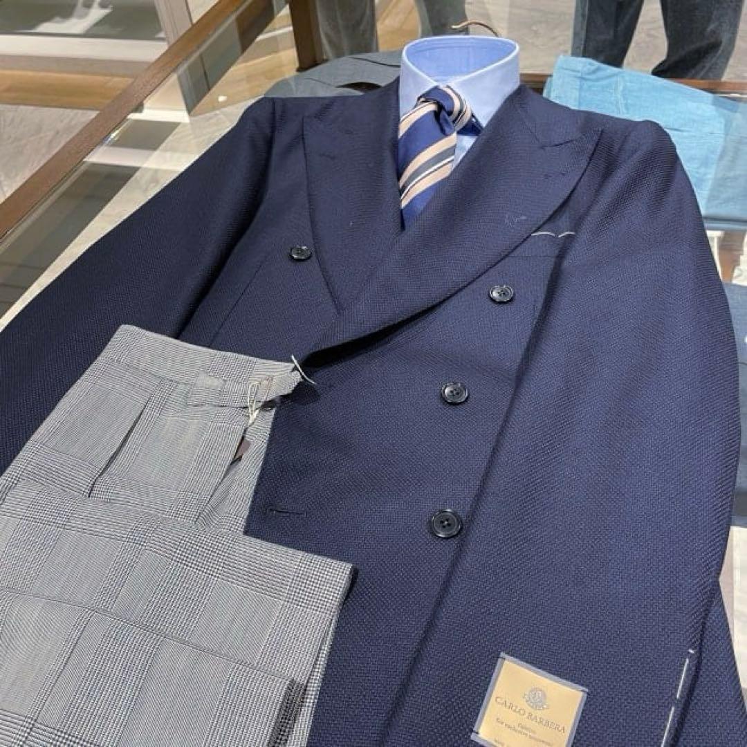 BEAMS F / ホップサック ダブルブレスト ジャケット