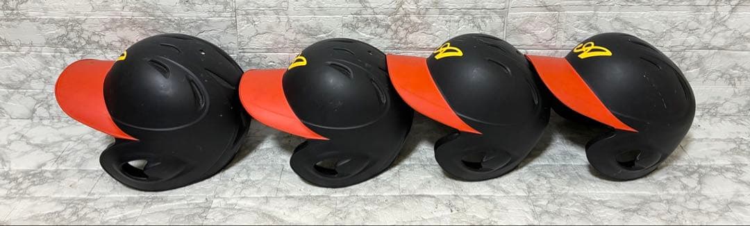 【4個】MIZUNO 軟式用ヘルメット 両耳付打者用 L2個 M1個 O1個