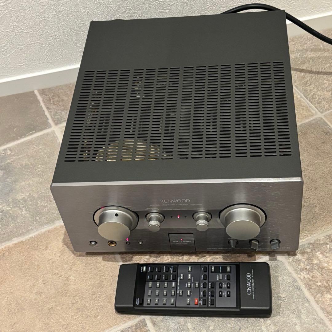 【美品】KENWOOD高音質プリメインアンプ　リモコン付　KAF-7002