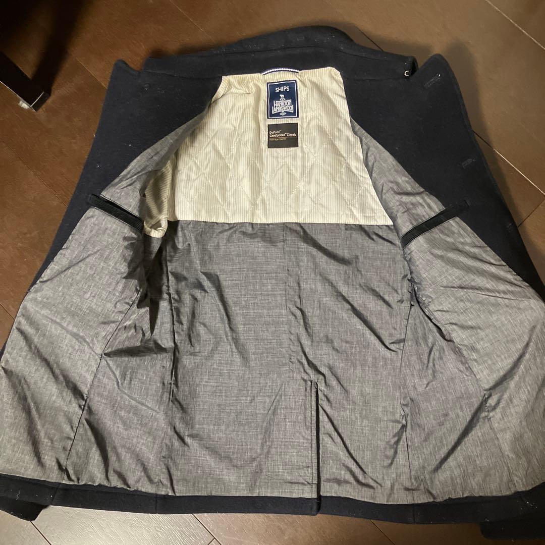 SHIPS ハミルトンラムズウール ピーコート　M 【美品】