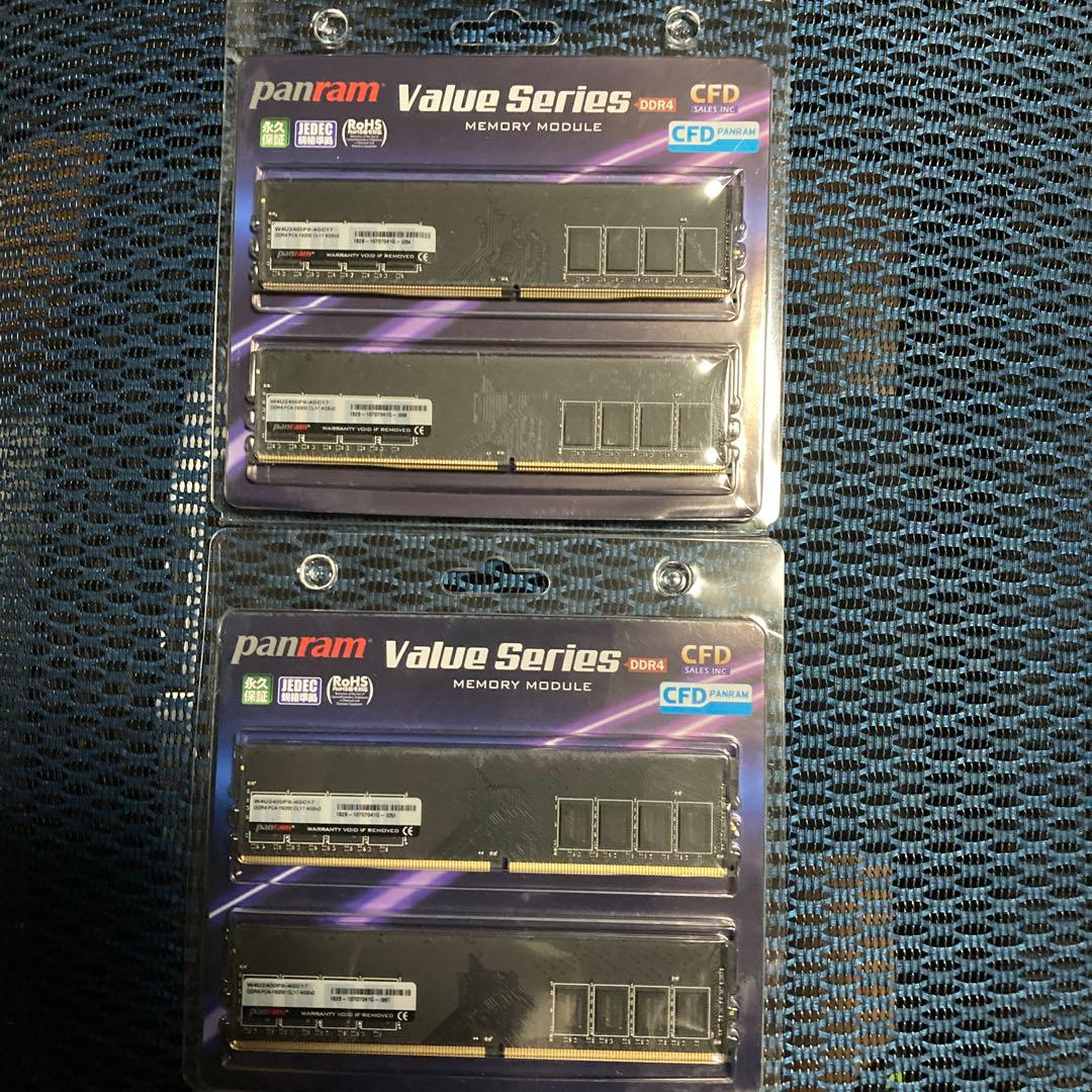 DDR4メモリー16GB PC4-19200CL17 4GB 4枚