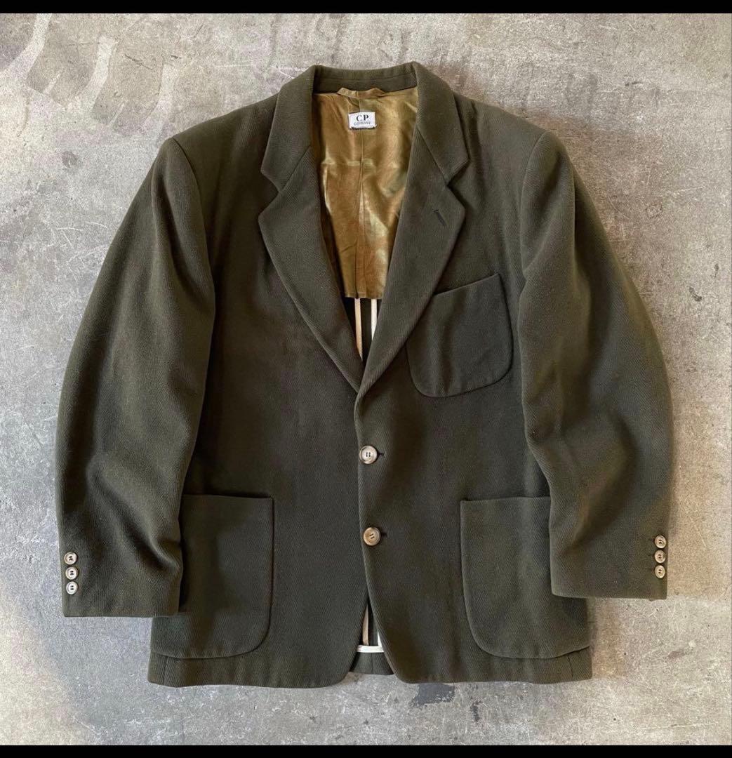 伊製 90s CPカンパニー 本人期 ヘリンボーン テーラード 裏地ペイズリー柄