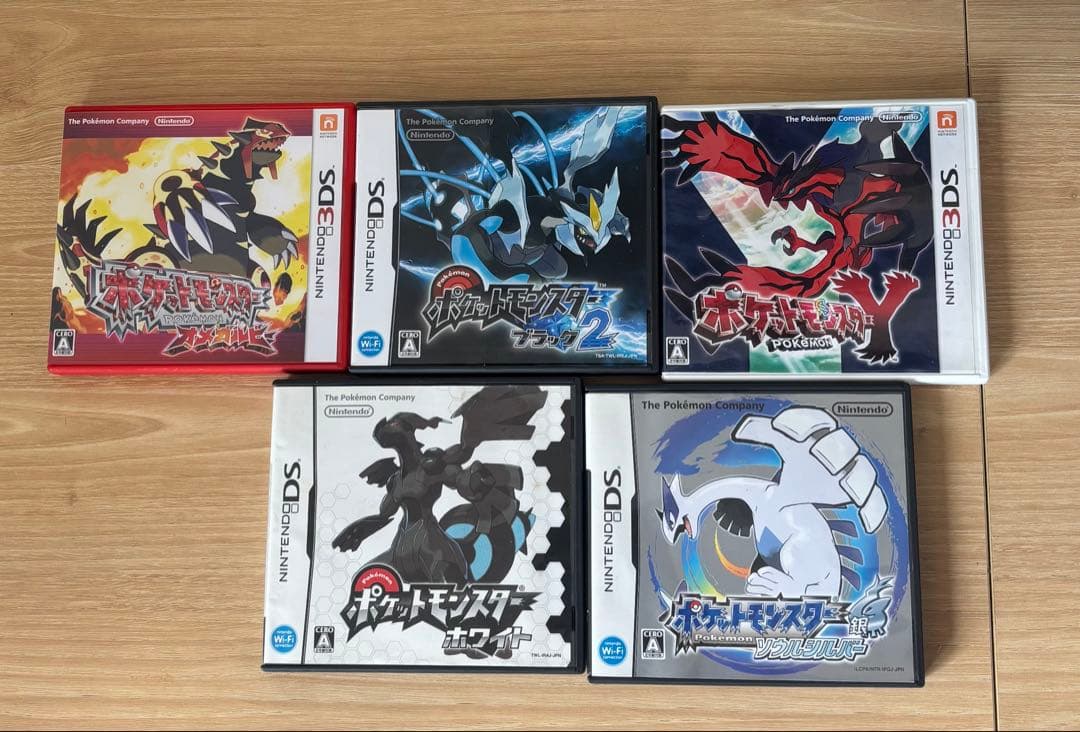 ポケモンDS、3DSソフトまとめ売り、説明書、箱、本体ソフト付
