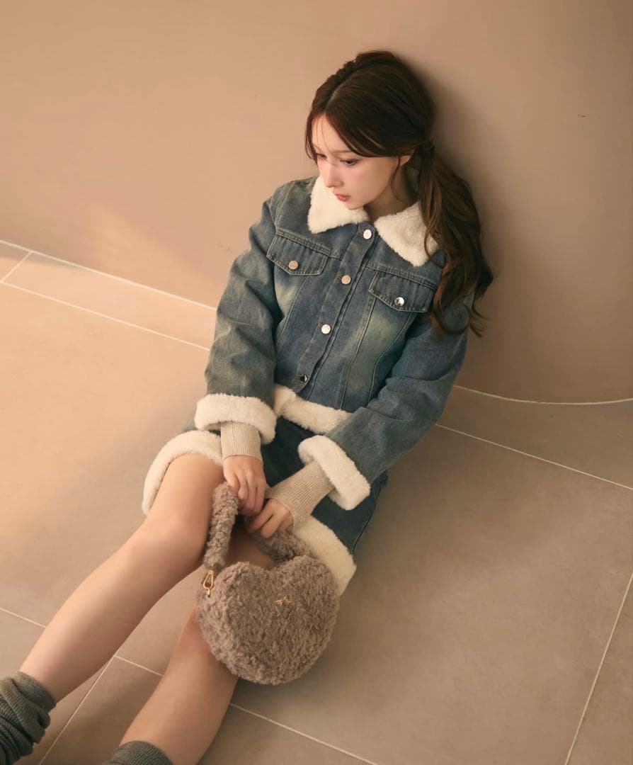 【値下げ可能】titty&co デニム ジャケット スカート セットアップ