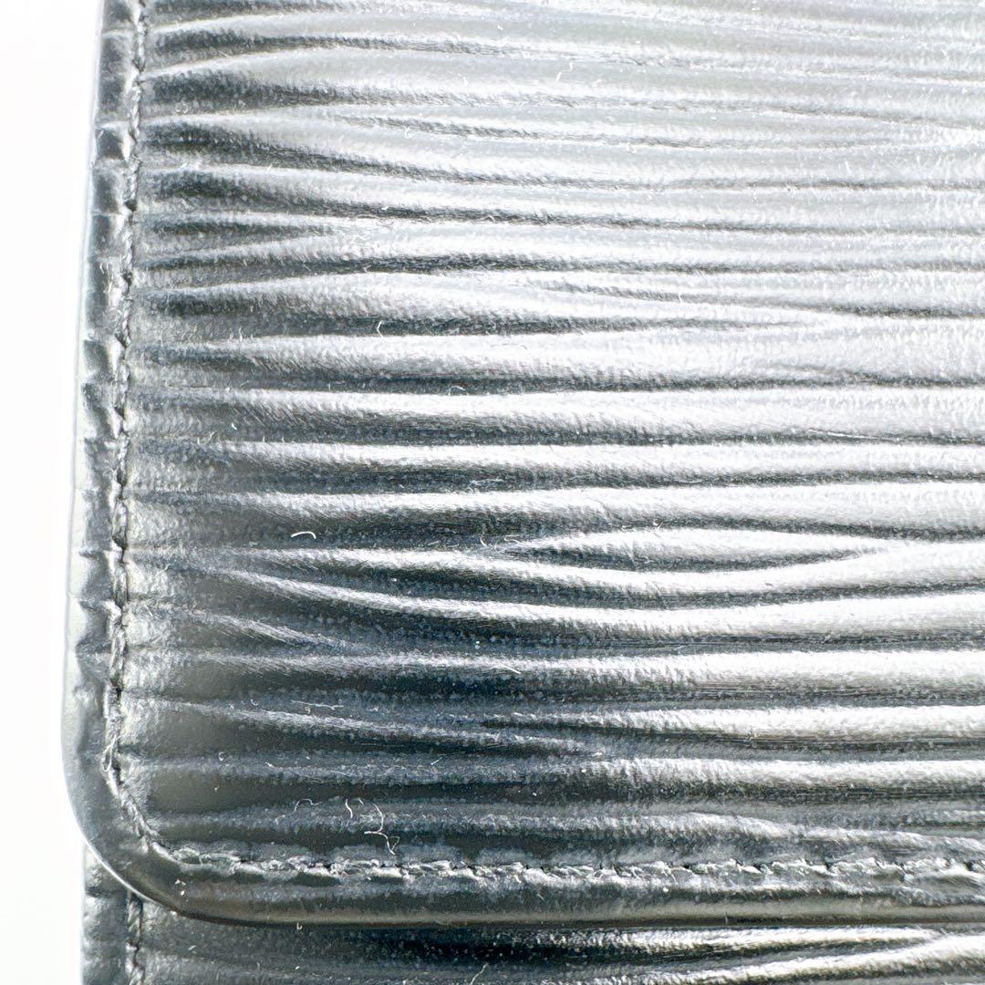 ルイヴィトン ポシェット ポルトモネ クレディ エピ ノワール 黒 長財布