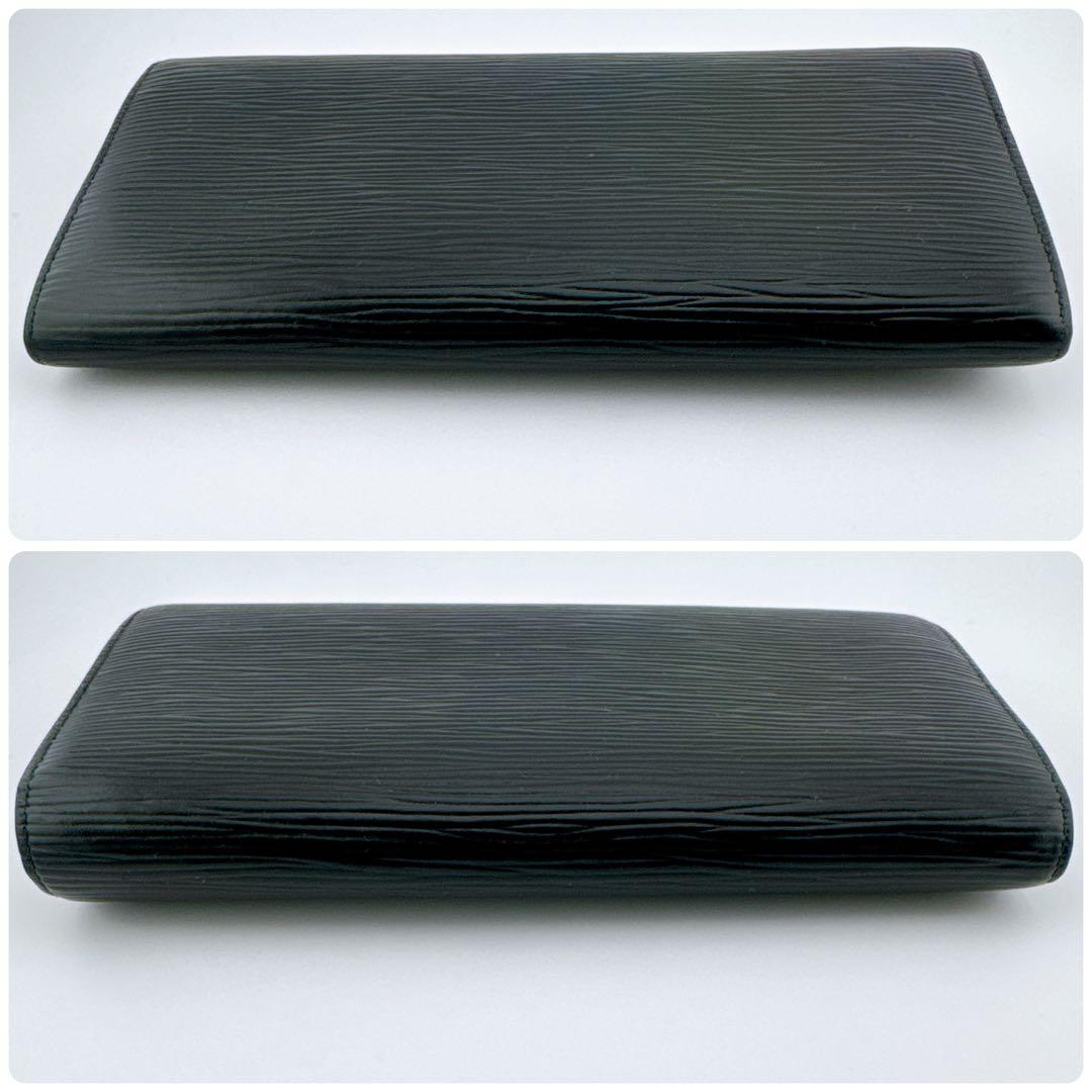 ルイヴィトン ポシェット ポルトモネ クレディ エピ ノワール 黒 長財布