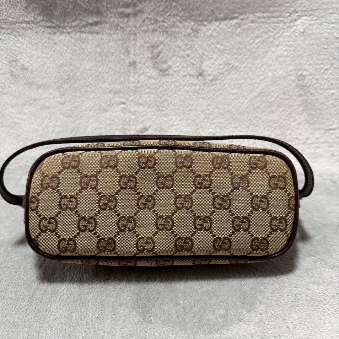 バッグ Gucci GG Accessory Pouch Leather Brown