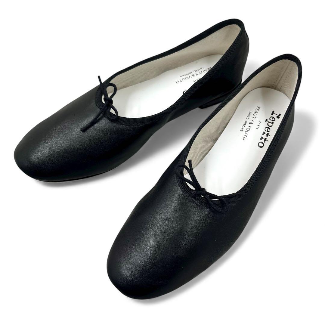 【極美品】 レペット マノン バレエシューズ 40 パンプス ブラック 別注