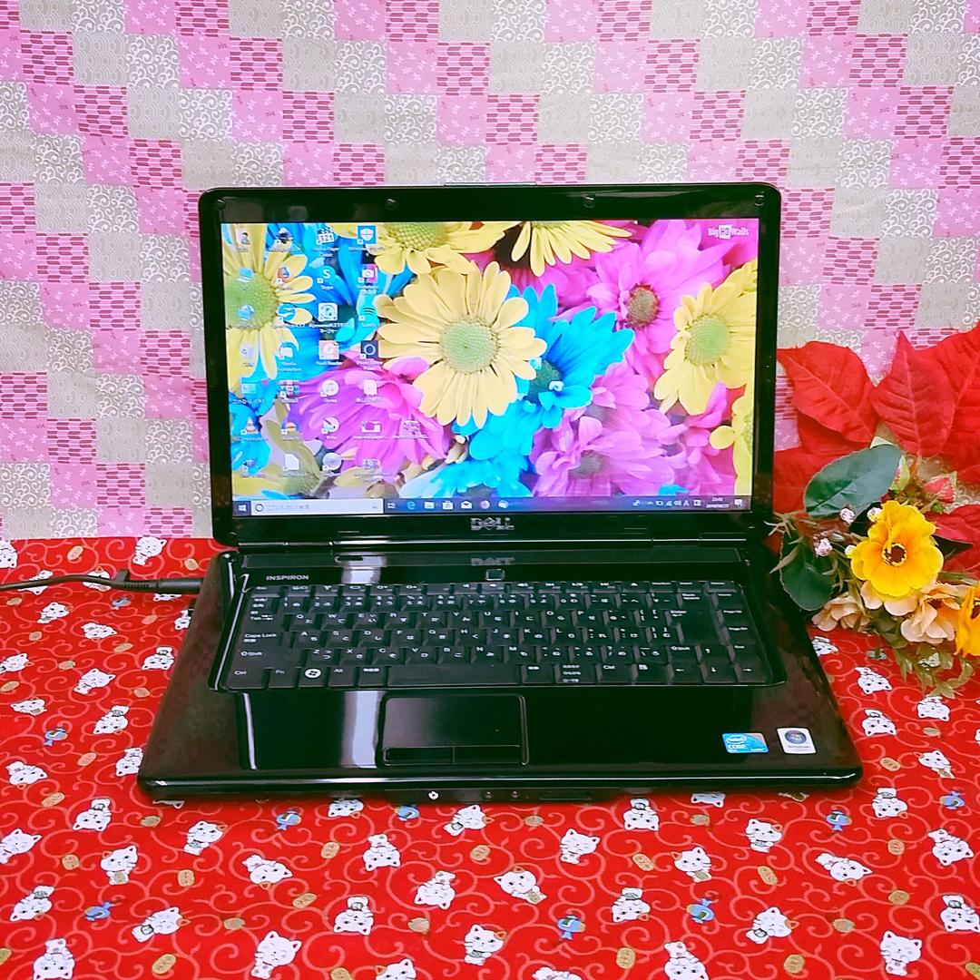 DELL!PC HDD大容量320GBを搭載！ブラックノートパソコン!Win10