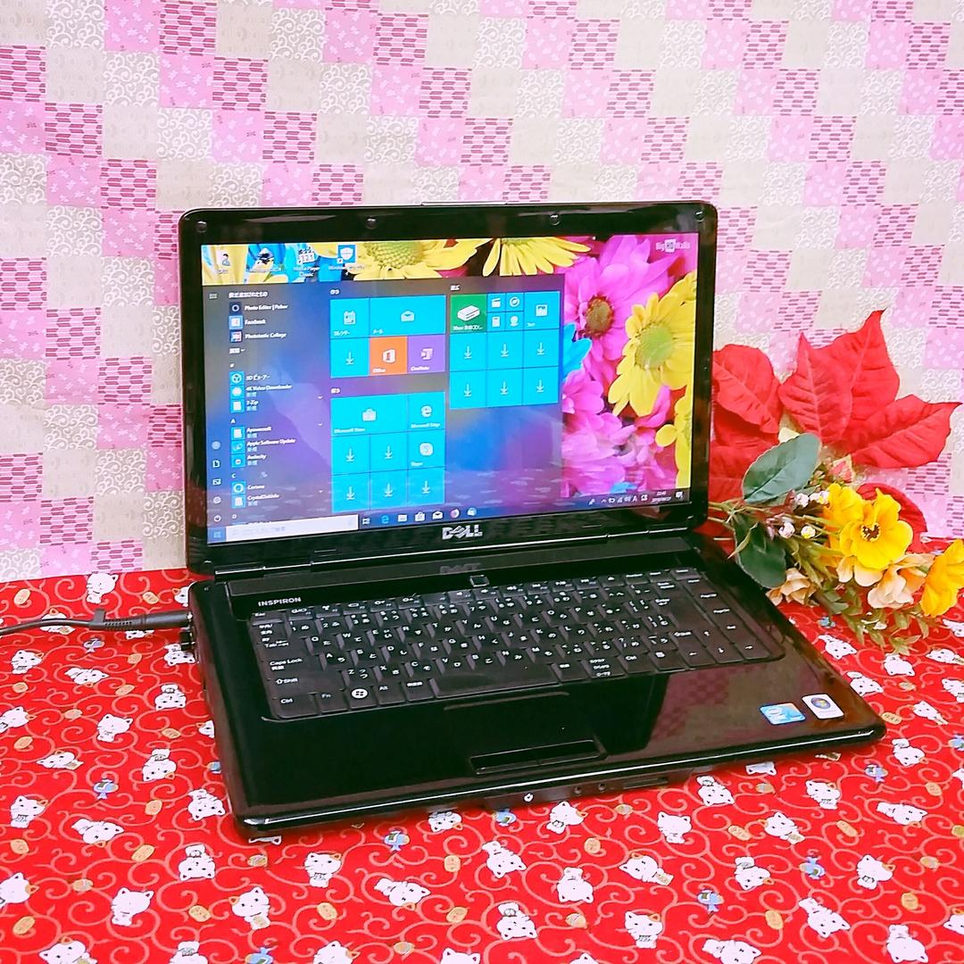 DELL!PC HDD大容量320GBを搭載！ブラックノートパソコン!Win10