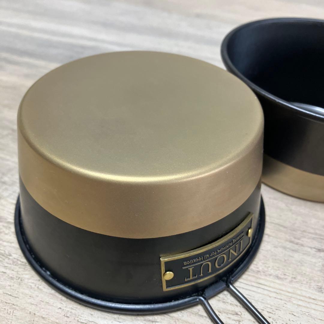 希少 INOUT シェラカップ 2個セット ブラック/ゴールド