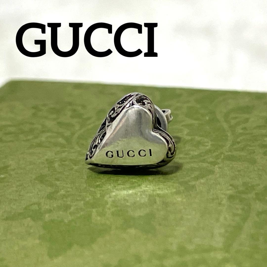 【極美品】グッチ　ハートピアス片耳　アラベスク　メンズ/レディース