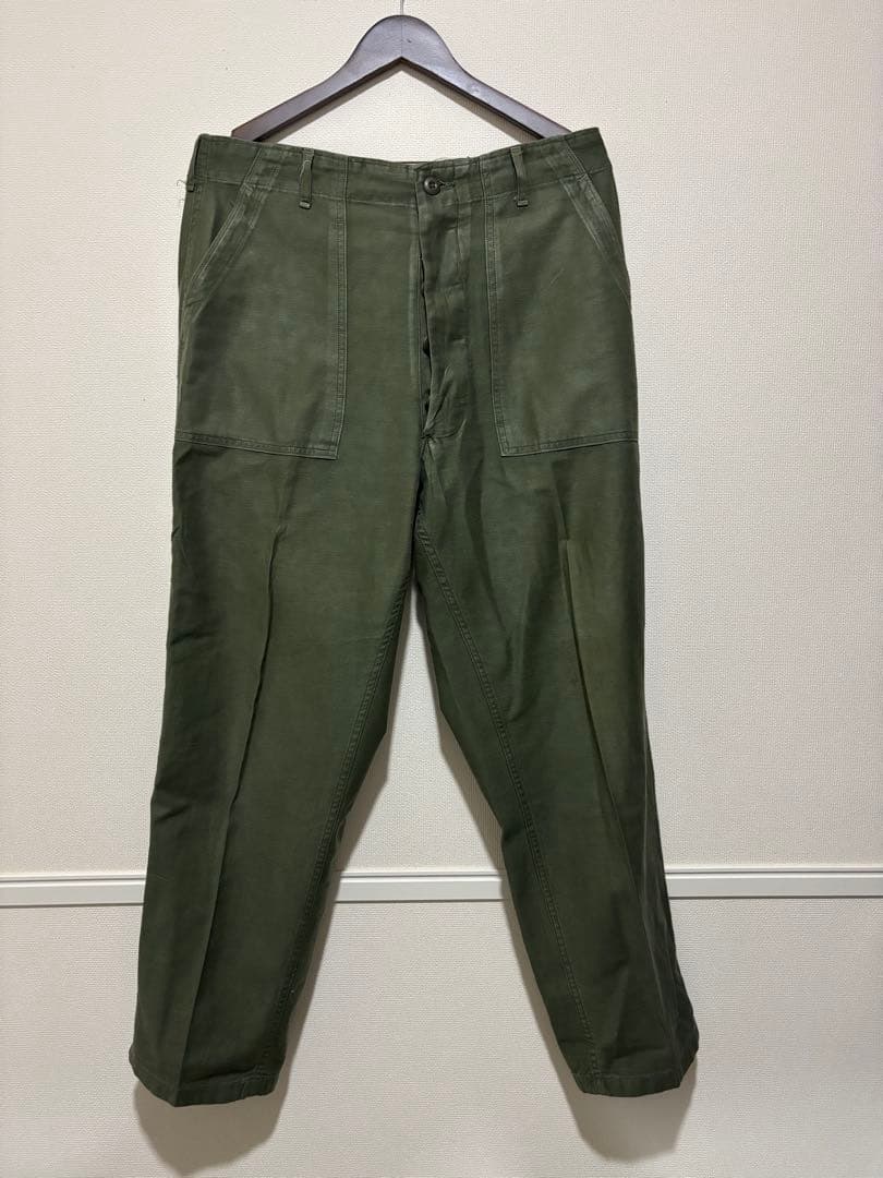 【1972年製】米軍実物 OG-107 ユーティリティパンツ ベイカーパンツ