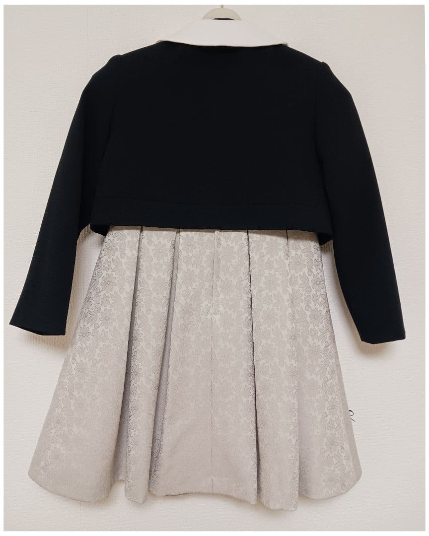 大人気♪プティマイン♪リボンワンピーススーツ3点セット◆120cm