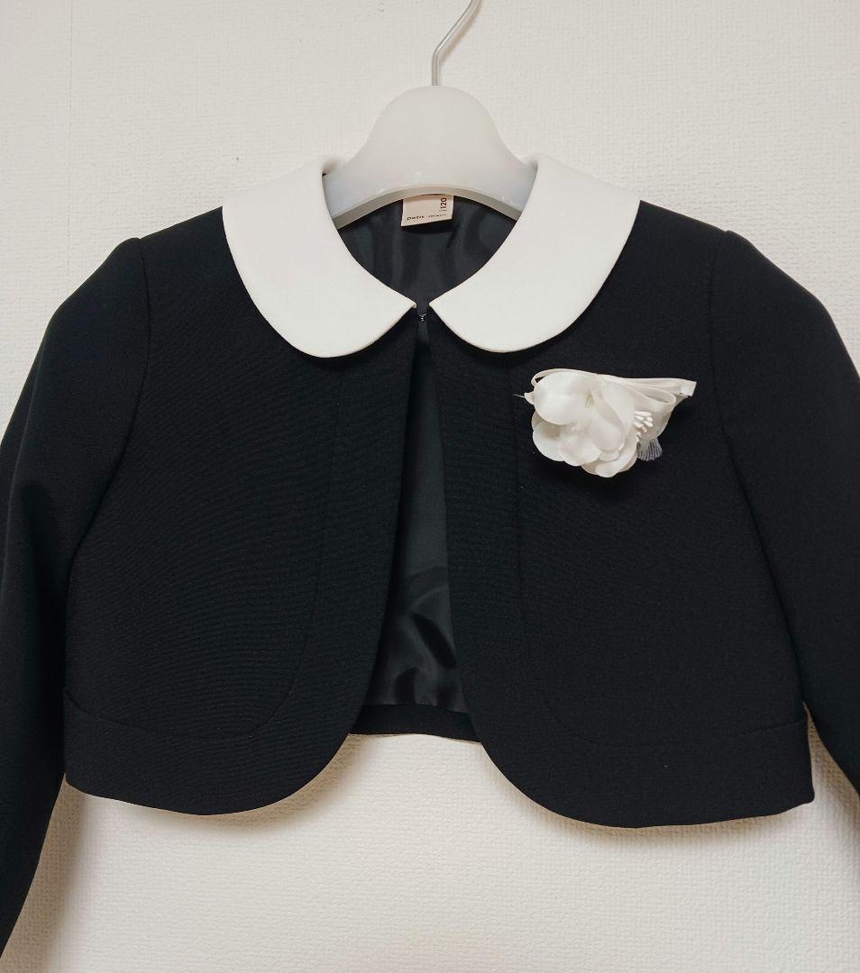 大人気♪プティマイン♪リボンワンピーススーツ3点セット◆120cm