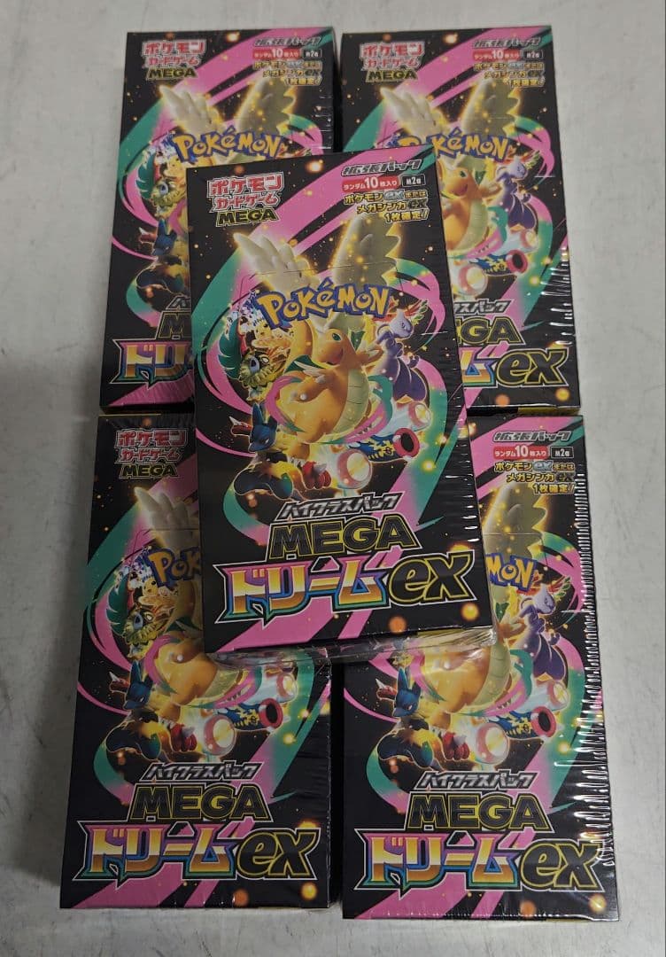 ポケモンカードゲーム MEGAドリームEX 5BOX