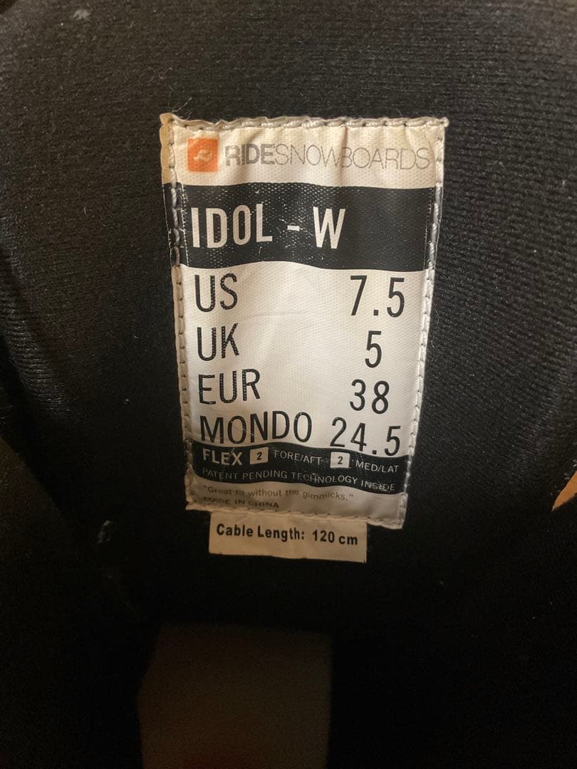 RIDE ライド　IDOL W スノーボードブーツ　BOA 24.5cm