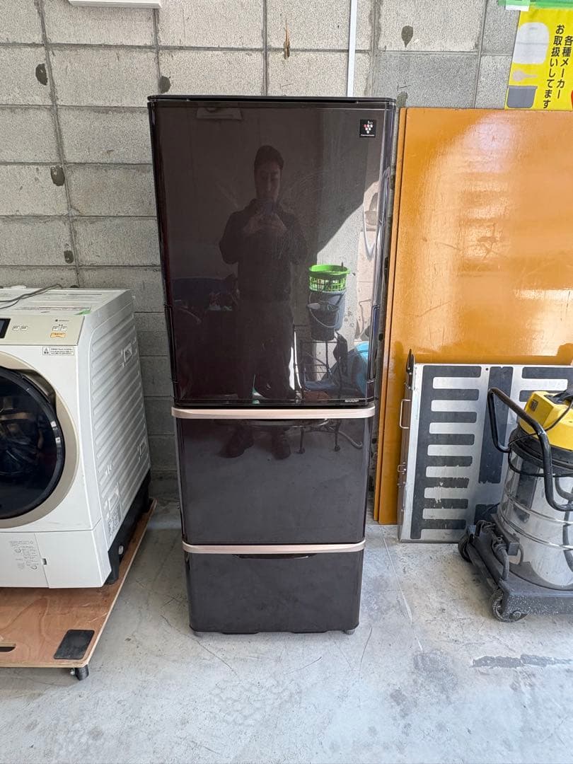 無料配送設置込 SHARP 350L SJ-PW35Y-T 冷蔵庫