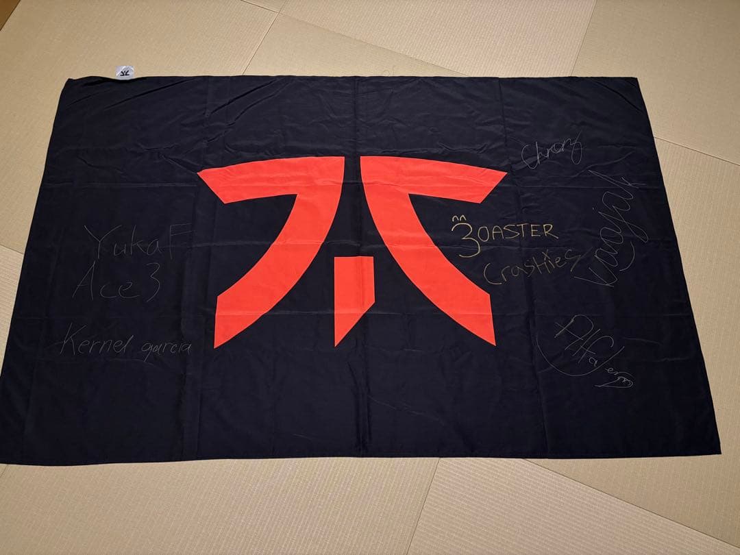 【即日発送】FNATIC 応援FLAG（サイン入り）