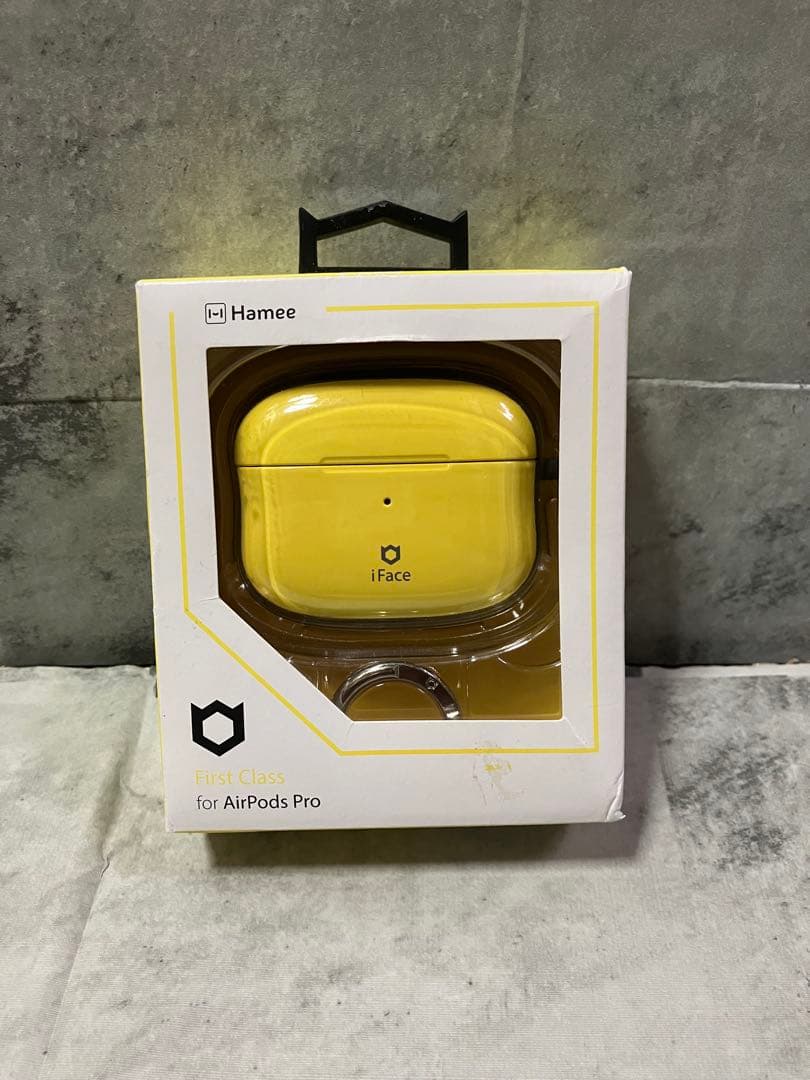 アイフェイス AirPods 第3世代 専用ケース イエロー カラビナ付き
