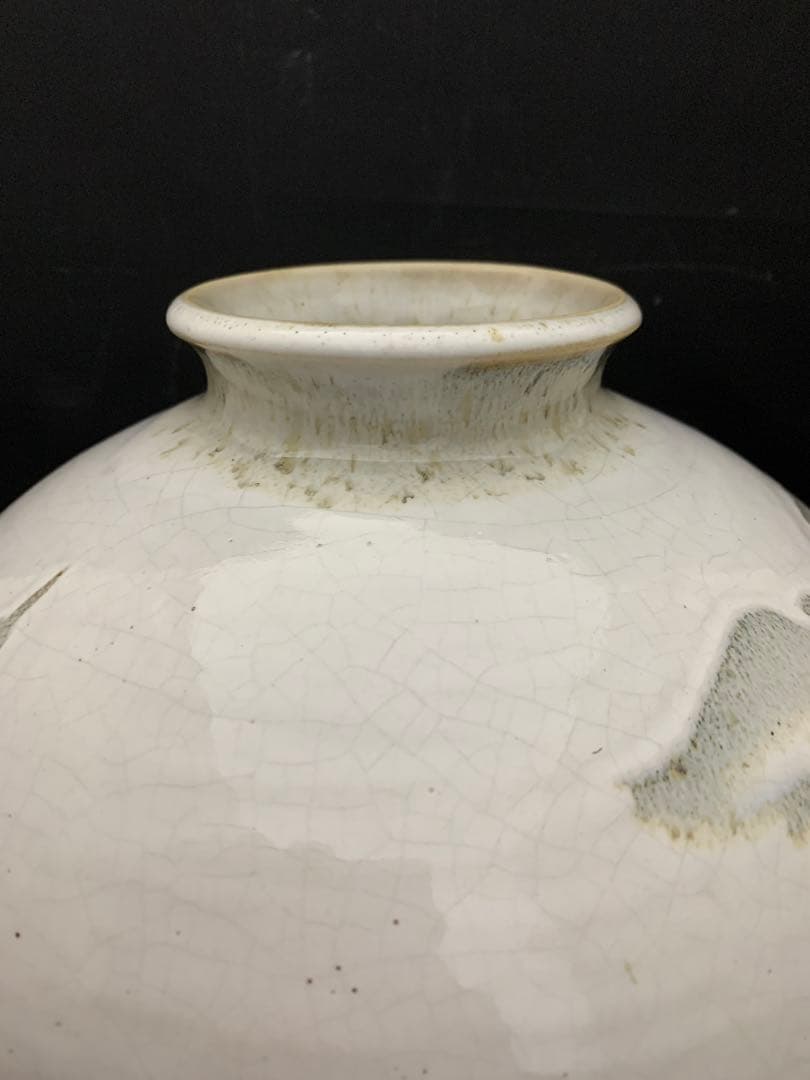 奈良赤膚焼　赤膚山　大塩玉泉　花瓶　壺　花生け　花入　遠州七窯